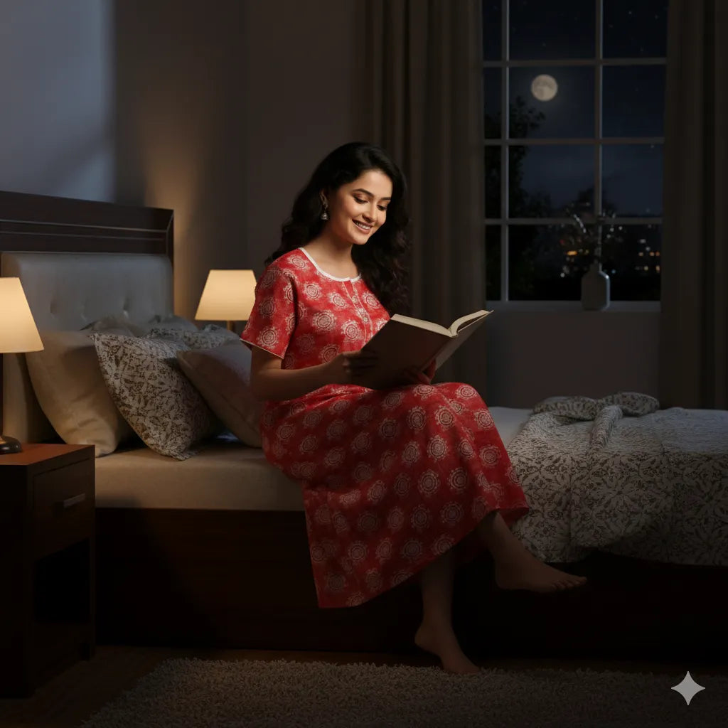 Double Sleeve Cotton Nighty