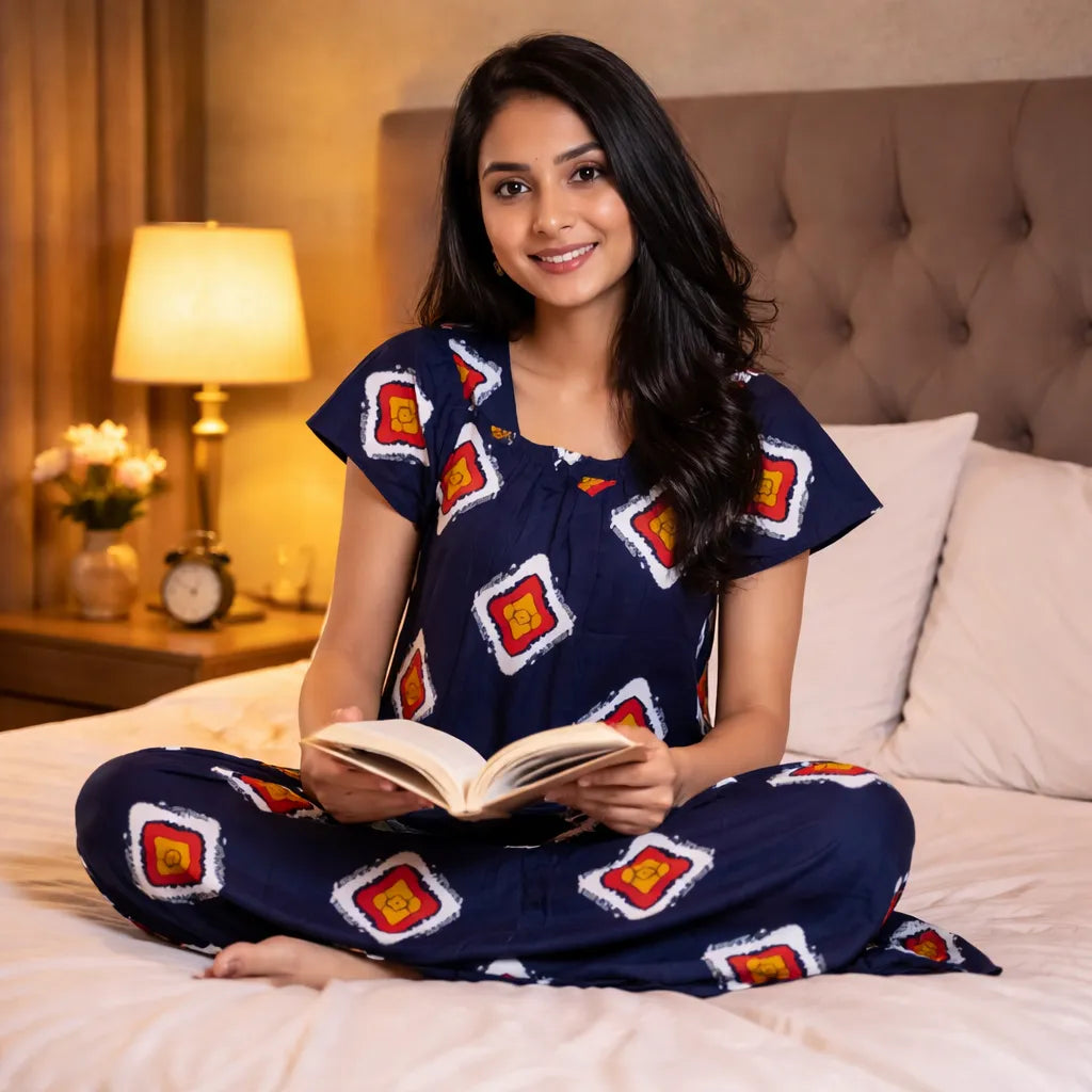 Elastic Model Cotton Nighty