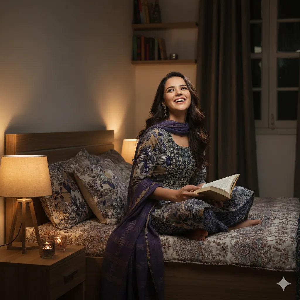 Ethnic Printed Kurti Pant Set for Women