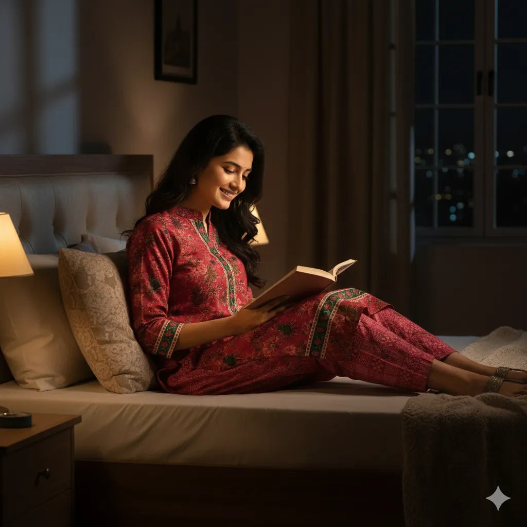 Premium Cotton Blend Kurti Pant Set