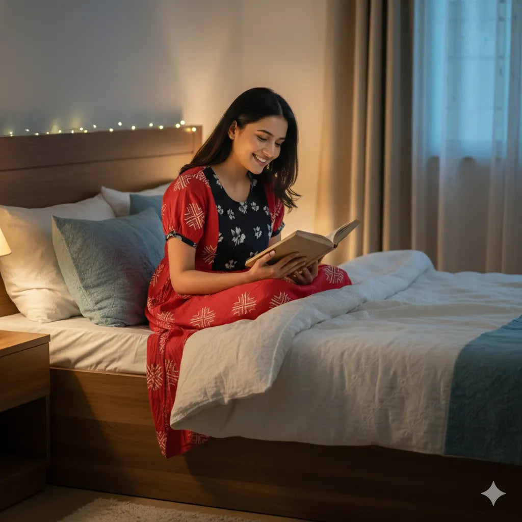 Women Cotton Prill Style Nighty