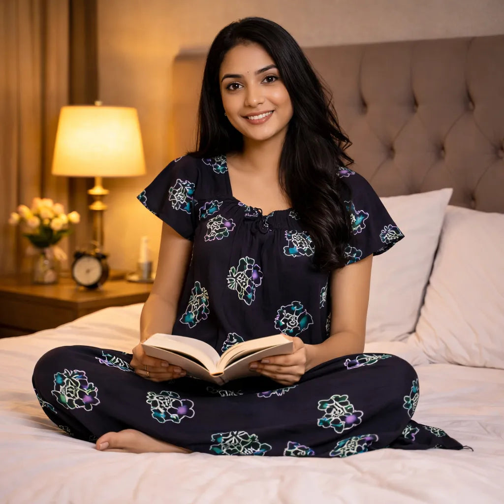 Comfortable Elastic Model Nighty