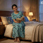 Relaxed Fit Cotton Feeding Nighty