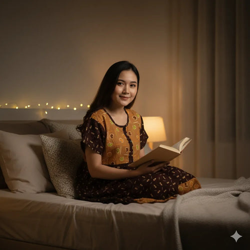 Breathable Cotton Prill Style Nighty
