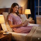Luxury Embroidery Cotton Nighty
