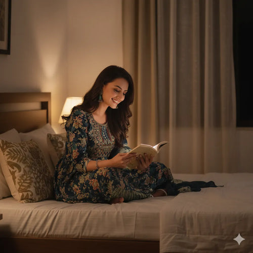 Anarkali Style Kurti Set with Pant and Dupatta