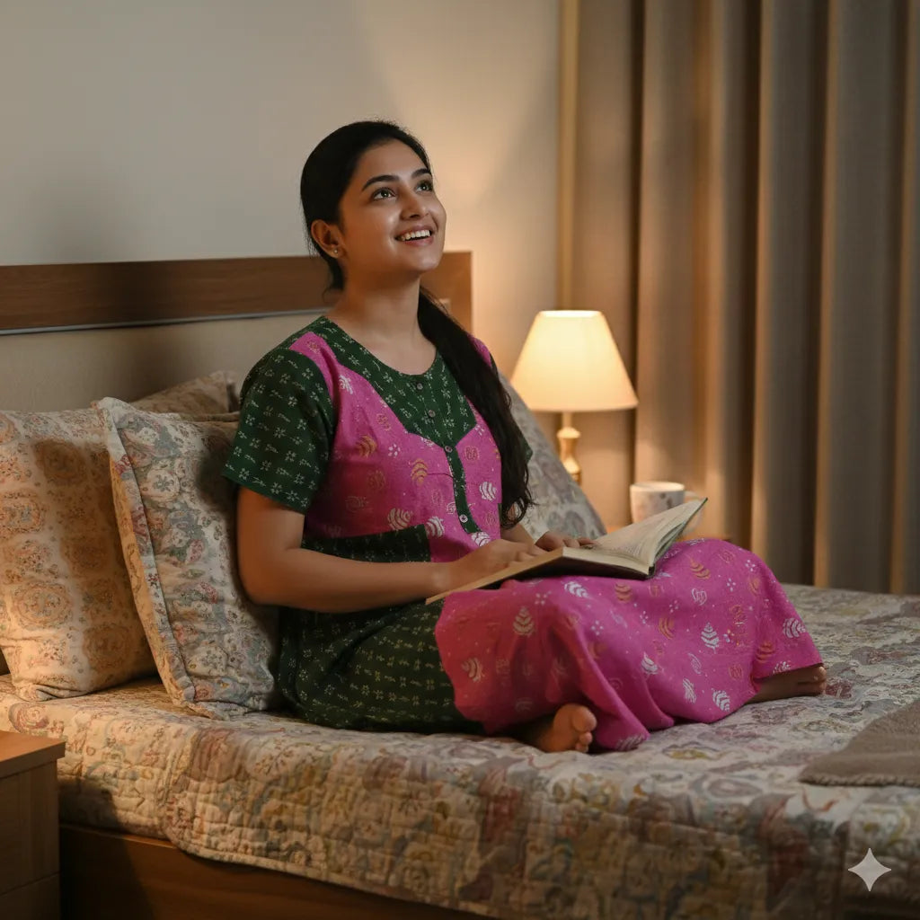 Women Nightwear Maxi Cotton Nighty