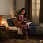 Women’s Ethnic Printed Kurti Set with Dupatta