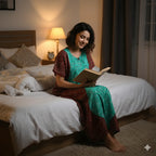 Half & Half Cotton Nighty for Women