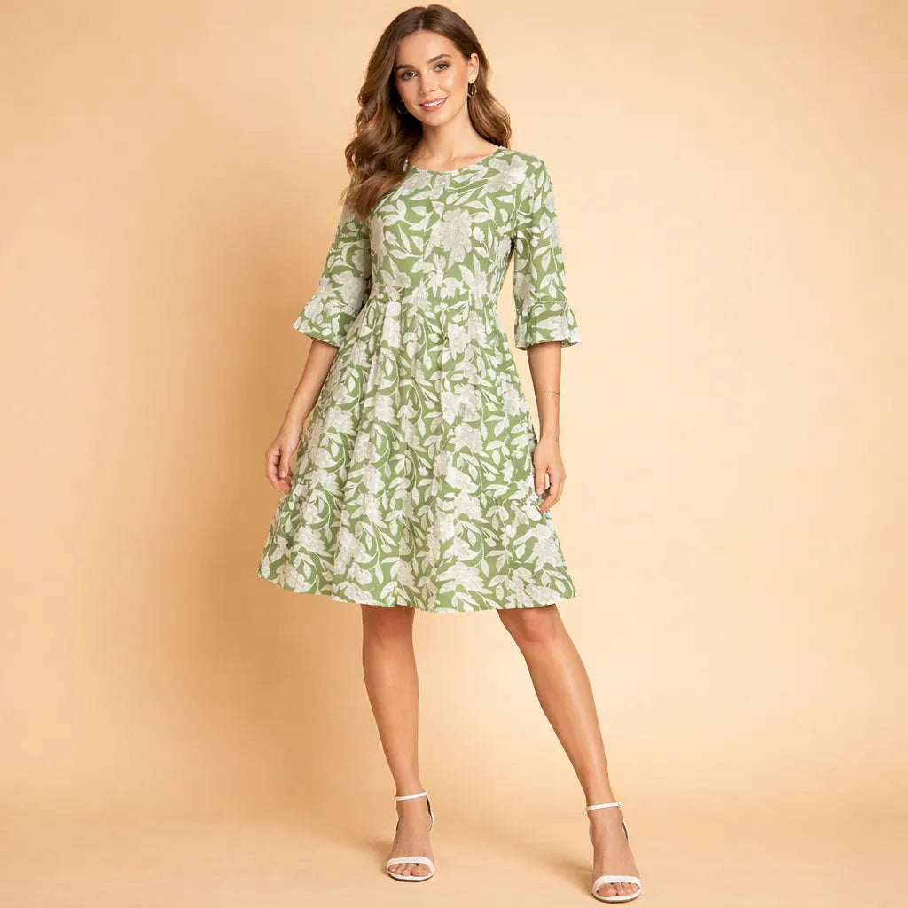 Platinum Series Elegant Printed Dress