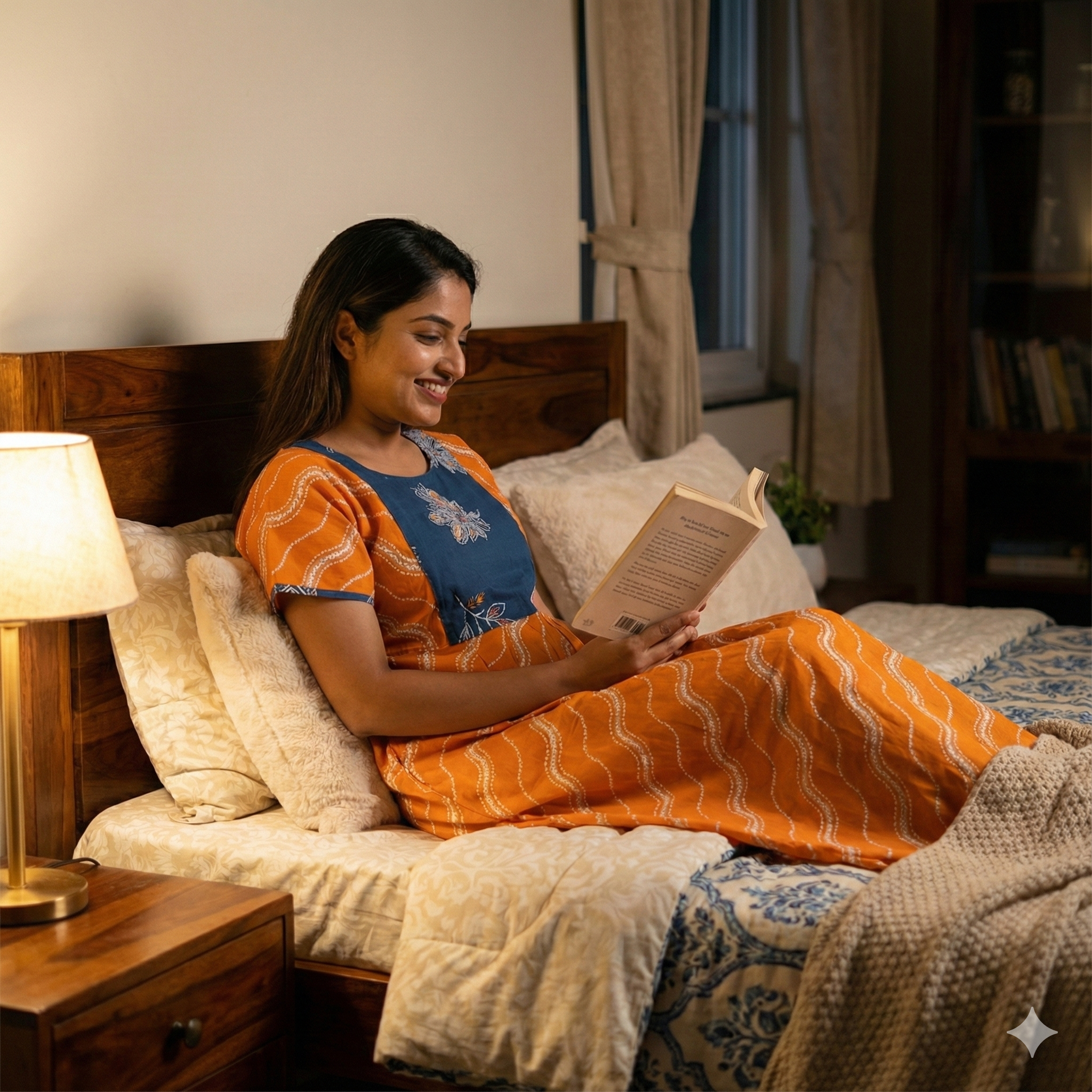 Pure Cotton Frock Nighty – Relaxed Fit Style