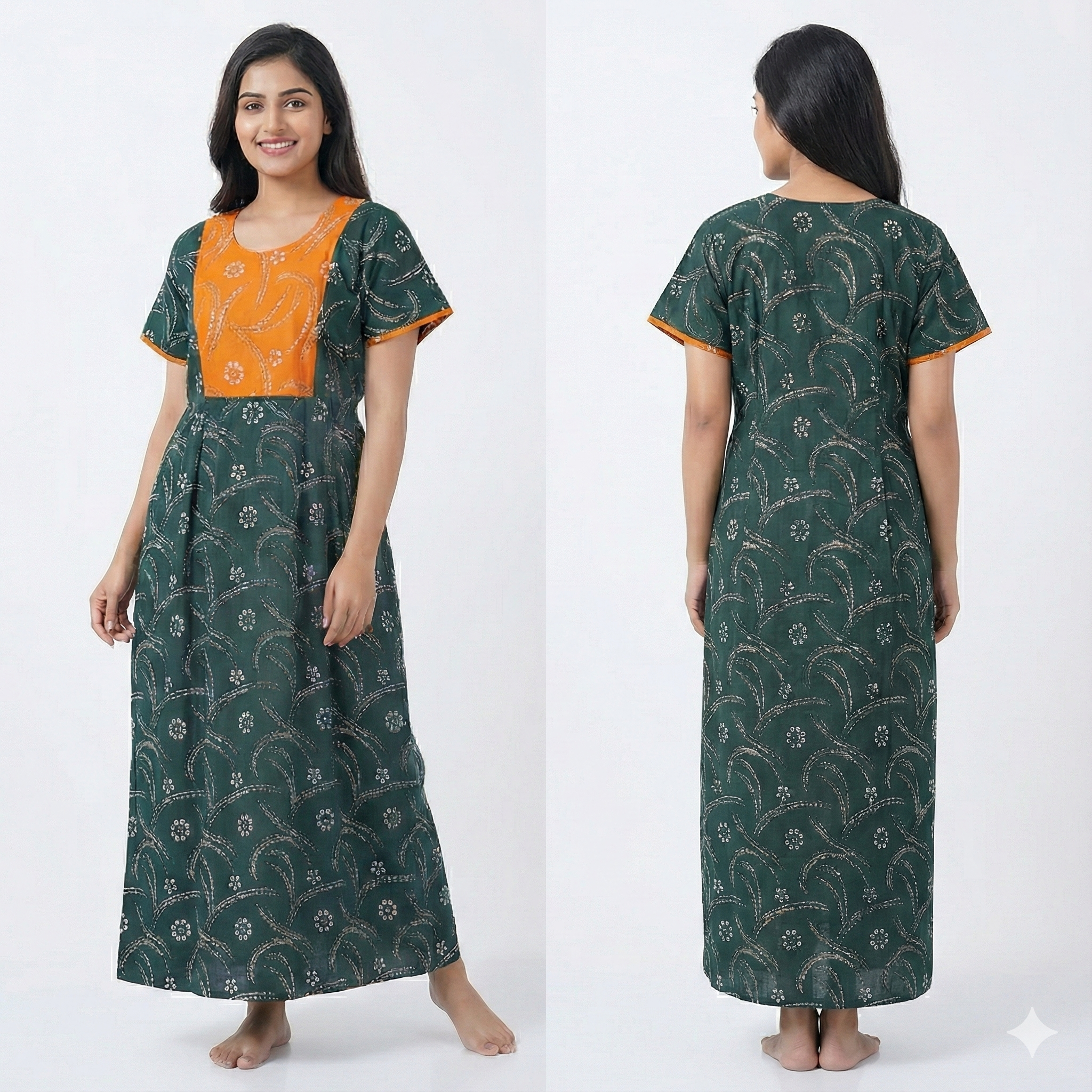 Pure Cotton Frock Nighty for Women – Lightweight