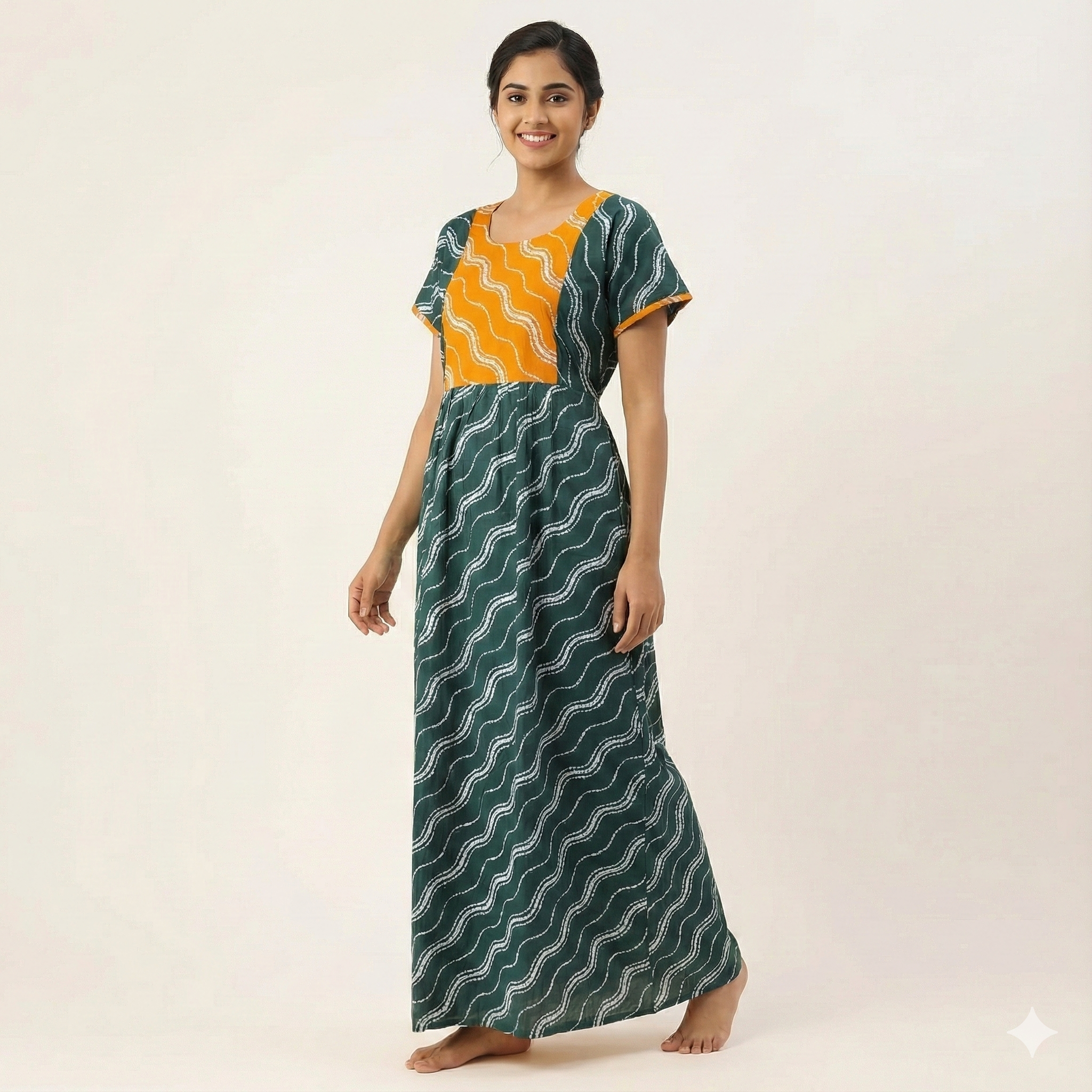 Pure Cotton Frock Nighty – Gentle on Skin