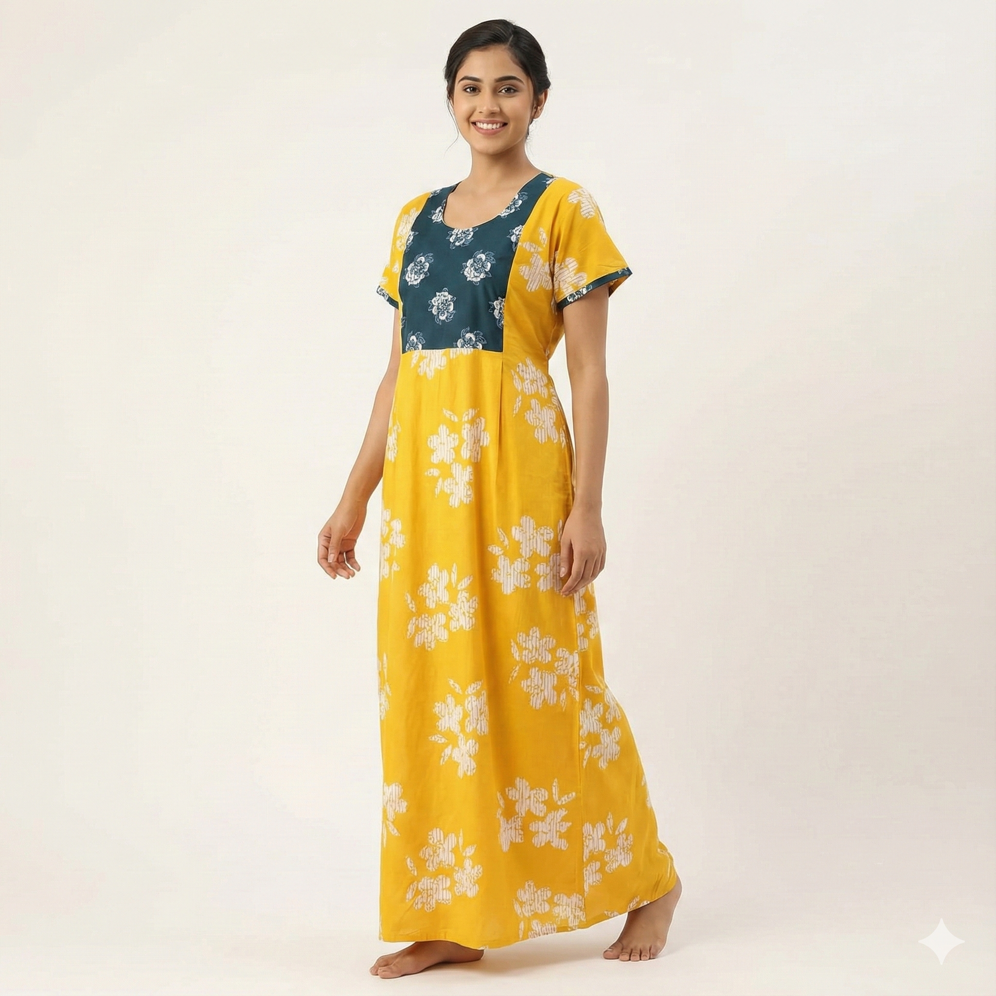 Pure Cotton Frock Nighty – Daily Home Wear