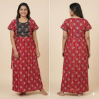 Women’s Pure Cotton Frock Nighty – Comfort Wear