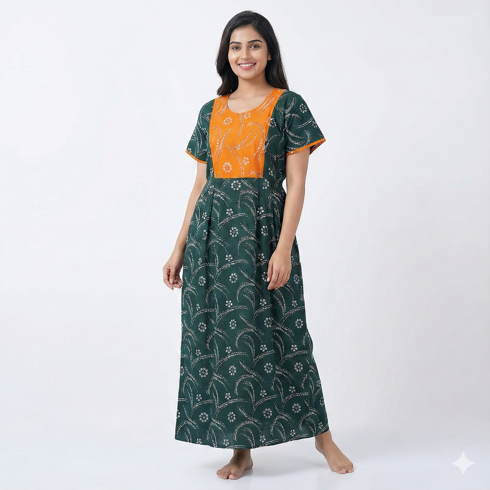 Pure Cotton Frock Nighty for Women – Lightweight