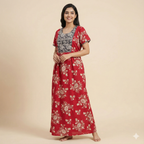 Lightweight Pure Cotton Frock Nighty for Women