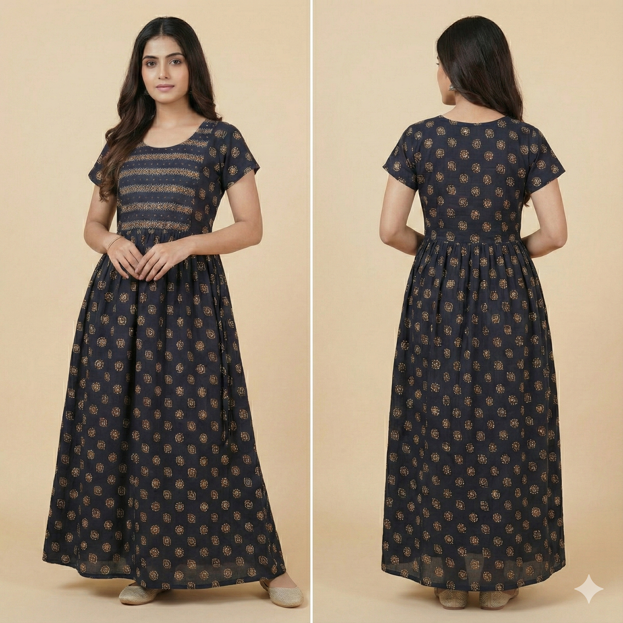 Pure Cotton Frock Nighty for Women