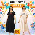 Soft Pure Cotton Maternity Maxi Dress